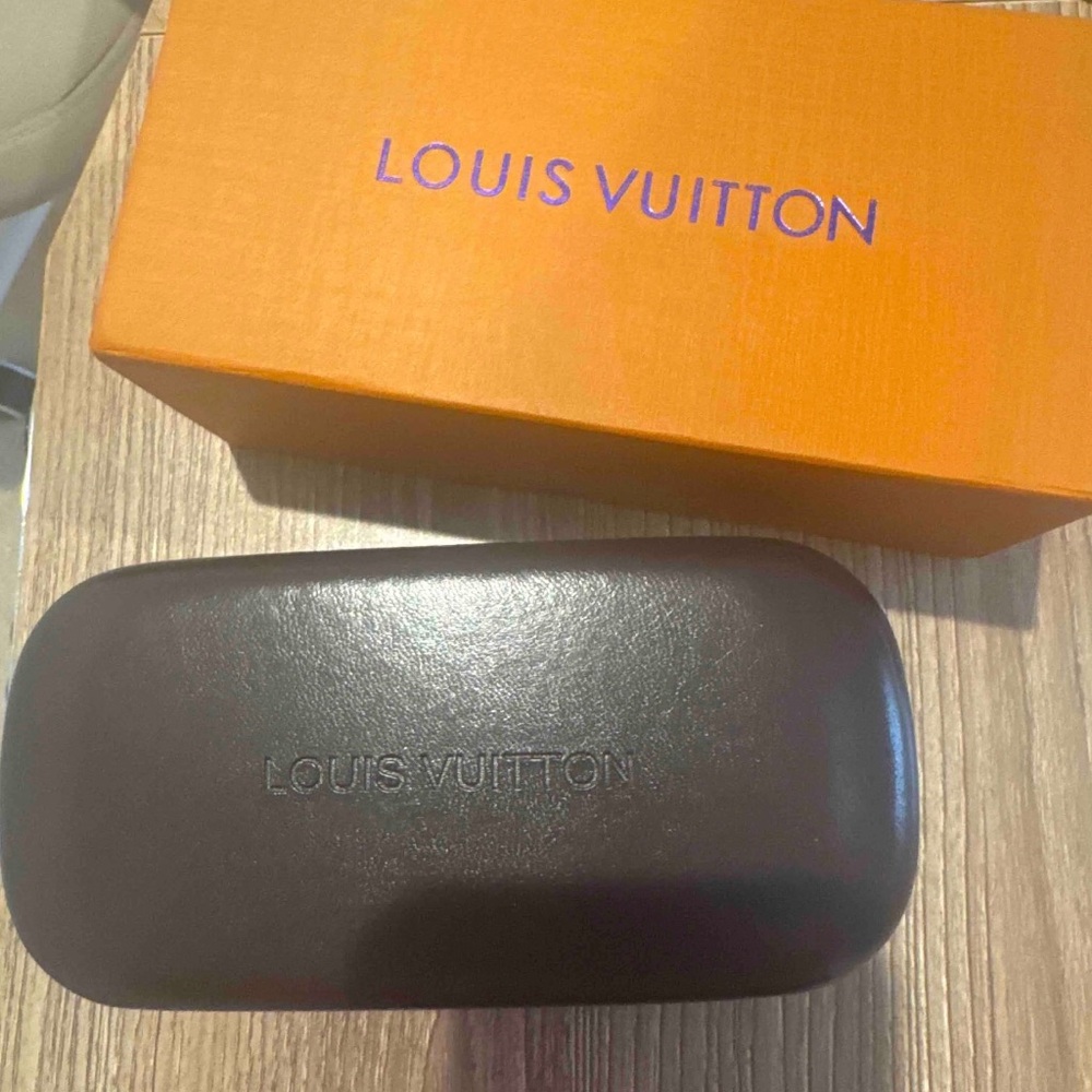 Louis Vuitton Dark Brown Case with Bright Orange Box